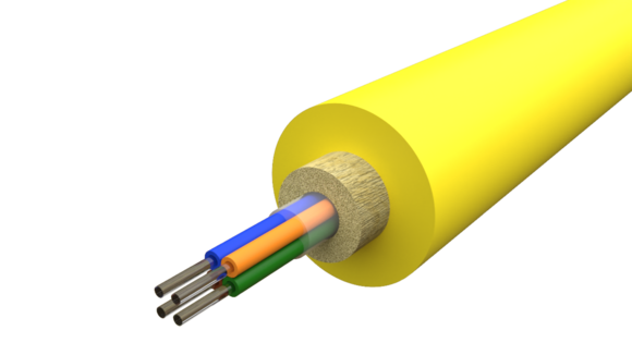 Blåskabeln EPSU AY levereras med 2 eller 4 fibrer