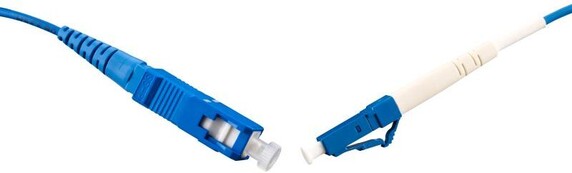 Fibersnor SM SC-LC 0,5m G657A Gul 2mm LSZH