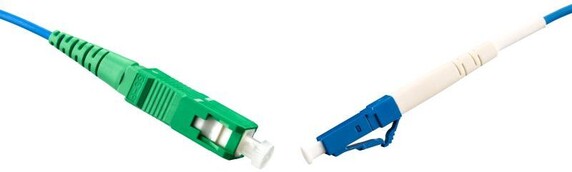 Fibersnor SM SC/A-LC 0,5m G657A Gul 2mm LSZH