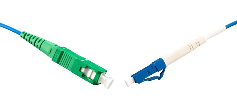 Fibersnor SM SC/A-LC 0,5m G657A Gul 2mm LSZH